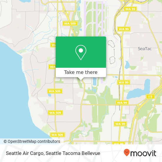 Seattle Air Cargo map