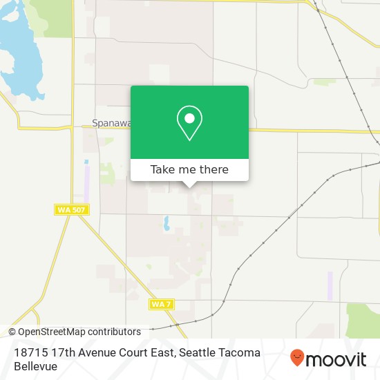 Mapa de 18715 17th Avenue Court East