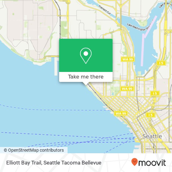 Mapa de Elliott Bay Trail