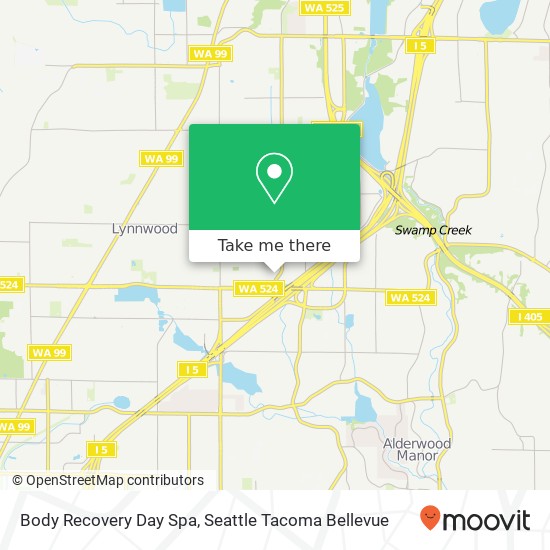 Mapa de Body Recovery Day Spa