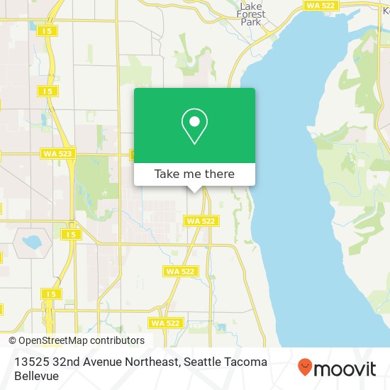 Mapa de 13525 32nd Avenue Northeast