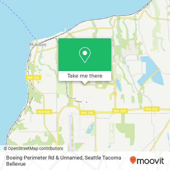Boeing Perimeter Rd & Unnamed map