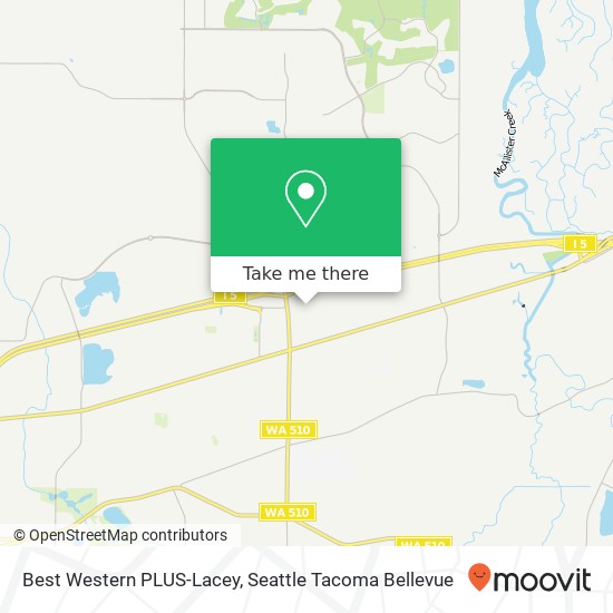 Best Western PLUS-Lacey map