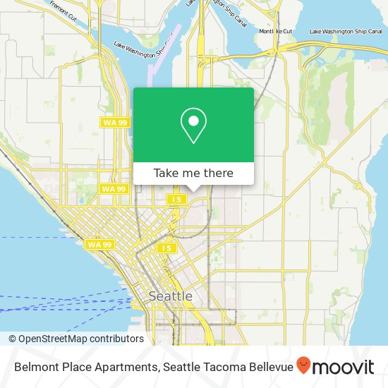 Mapa de Belmont Place Apartments