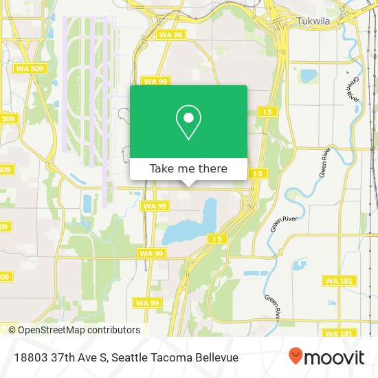 Mapa de 18803 37th Ave S