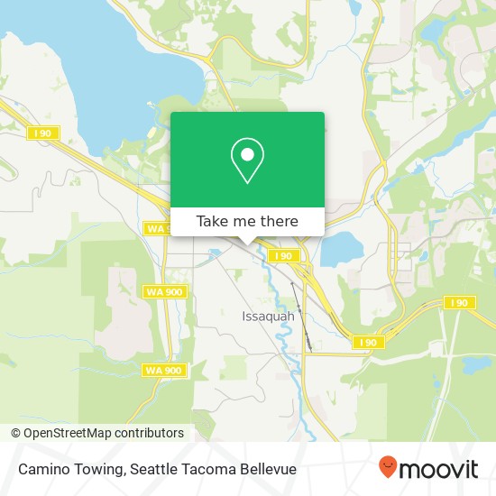 Camino Towing map