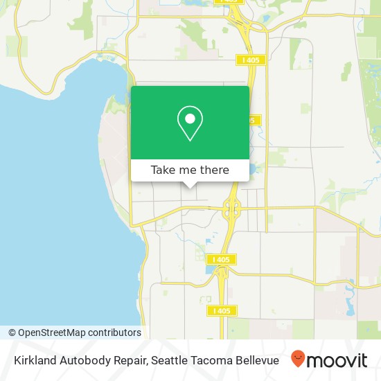 Kirkland Autobody Repair map