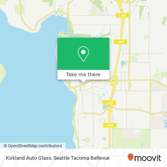 Mapa de Kirkland Auto Glass