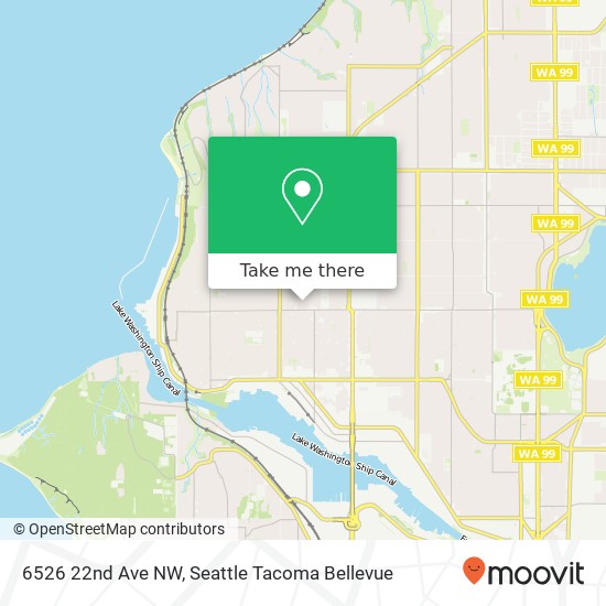 Mapa de 6526 22nd Ave NW