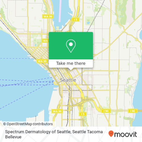 Spectrum Dermatology of Seattle map