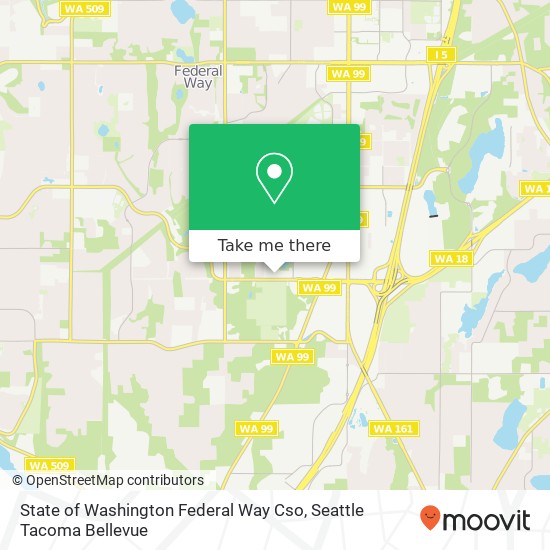 State of Washington Federal Way Cso map