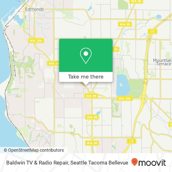 Baldwin TV & Radio Repair map