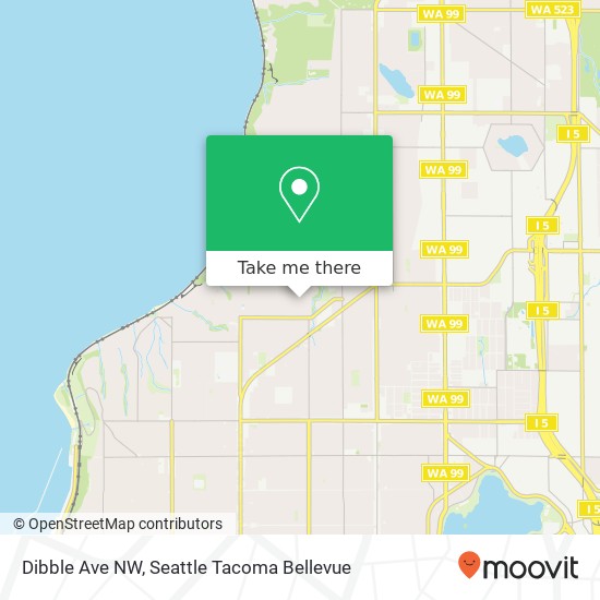 Mapa de Dibble Ave NW