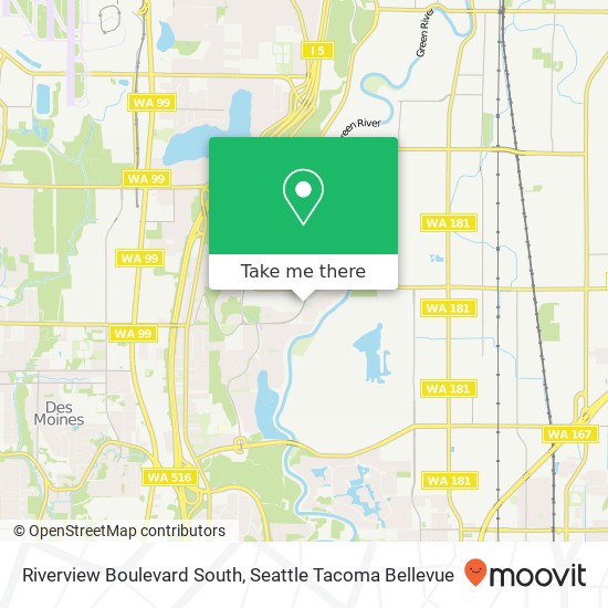 Riverview Boulevard South map