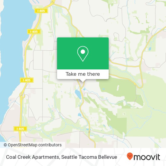 Mapa de Coal Creek Apartments