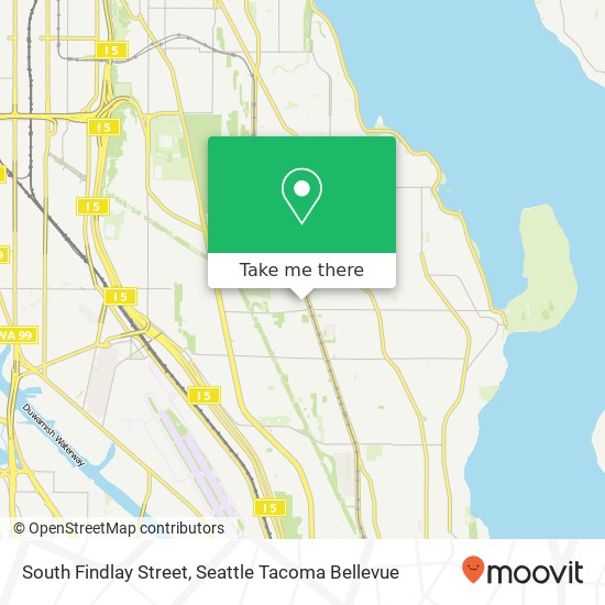 South Findlay Street map