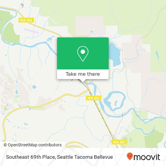 Southeast 69th Place map