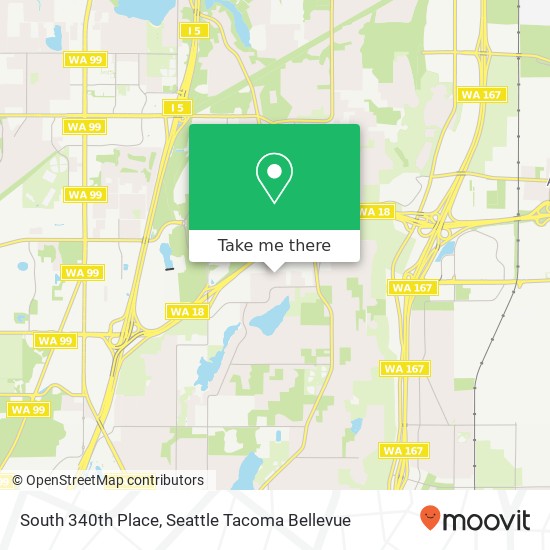 Mapa de South 340th Place