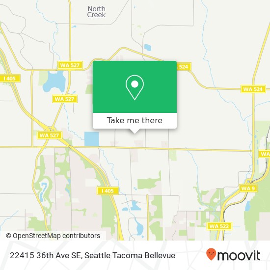 Mapa de 22415 36th Ave SE