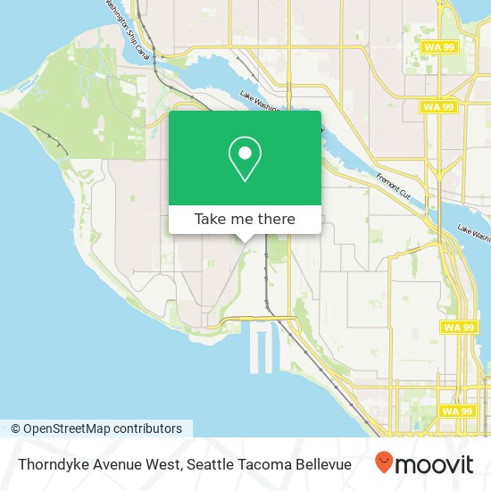 Thorndyke Avenue West map