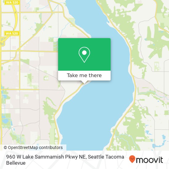 Mapa de 960 W Lake Sammamish Pkwy NE