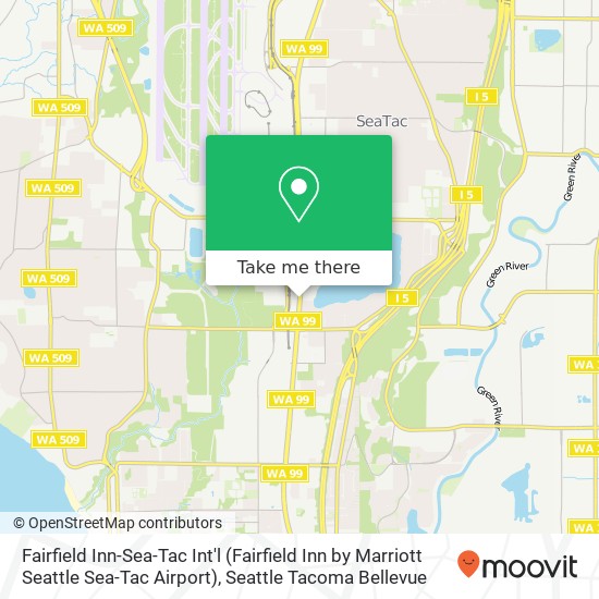 Fairfield Inn-Sea-Tac Int'l (Fairfield Inn by Marriott Seattle Sea-Tac Airport) map