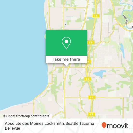 Absolute des Moines Locksmith map