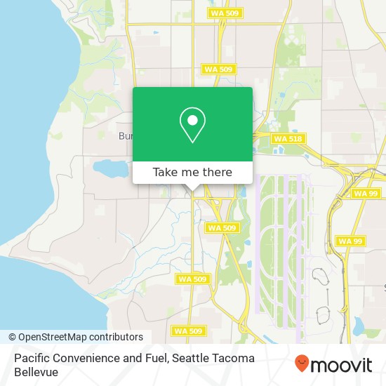 Pacific Convenience and Fuel map
