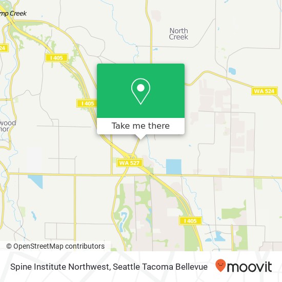 Spine Institute Northwest map