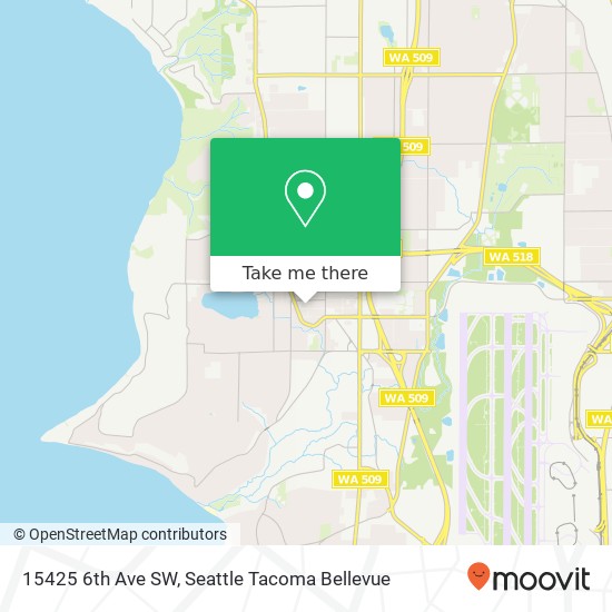 Mapa de 15425 6th Ave SW