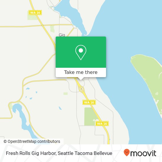 Mapa de Fresh Rolls Gig Harbor