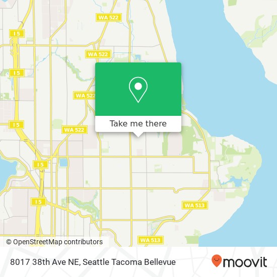 Mapa de 8017 38th Ave NE