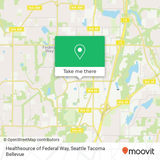 Healthsource of Federal Way map
