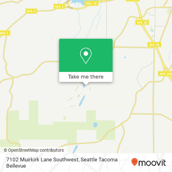 7102 Muirkirk Lane Southwest map