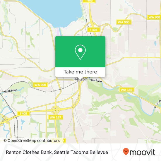 Renton Clothes Bank map