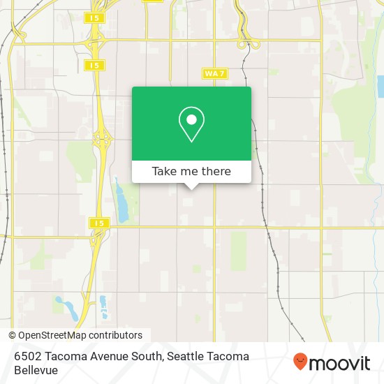 6502 Tacoma Avenue South map