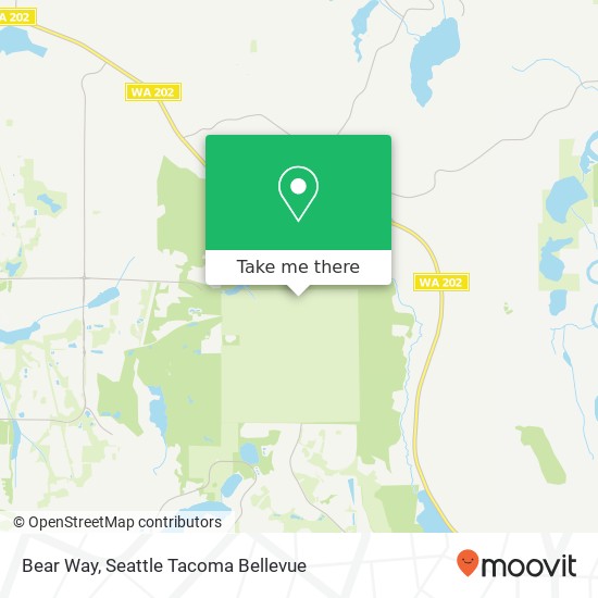 Bear Way map