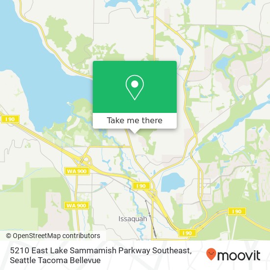 5210 East Lake Sammamish Parkway Southeast map