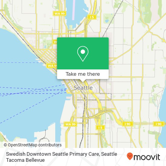 Mapa de Swedish Downtown Seattle Primary Care