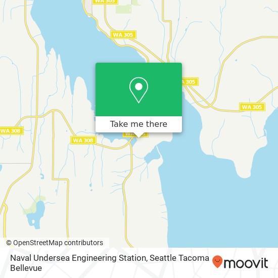 Mapa de Naval Undersea Engineering Station