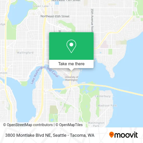 3800 Montlake Blvd NE map