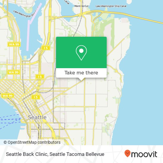 Seattle Back Clinic map