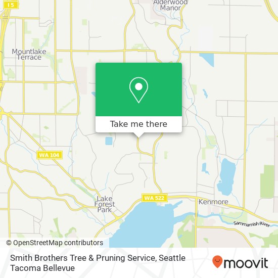 Smith Brothers Tree & Pruning Service map
