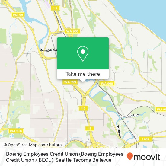 Mapa de Boeing Employees Credit Union