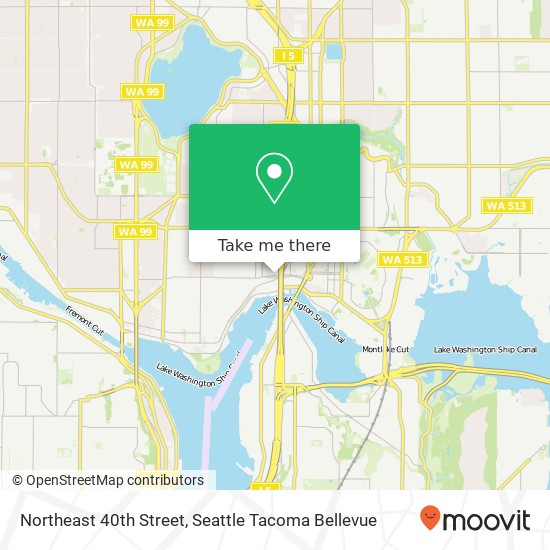 Mapa de Northeast 40th Street