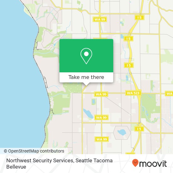 Northwest Security Services map