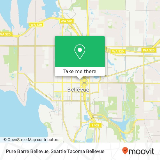 Pure Barre Bellevue map