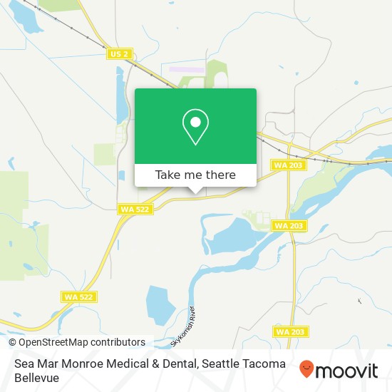 Sea Mar Monroe Medical & Dental map