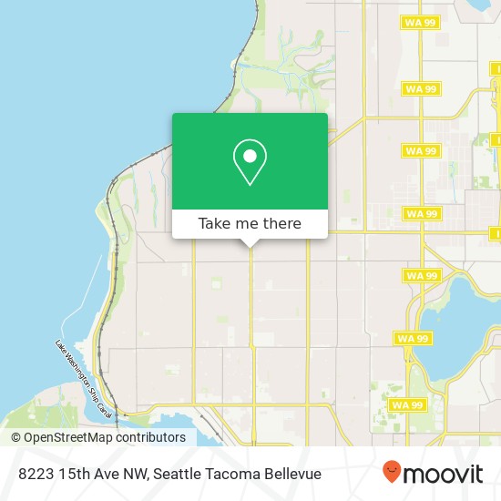 Mapa de 8223 15th Ave NW