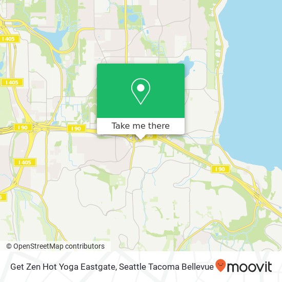 Mapa de Get Zen Hot Yoga Eastgate
